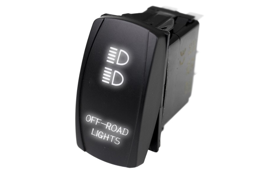 Picture of Race Sport LED Rocker Switch w/ White LED Radiance (Off-road Lights)