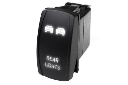 Picture of Race Sport LED Rocker Switch w/ White LED Radiance (Rear Lights)