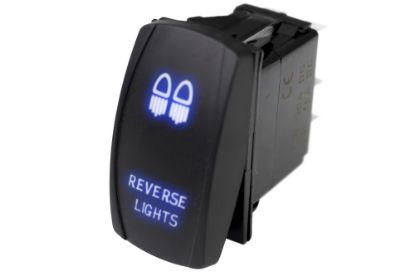 Picture of Race Sport LED Rocker Switch w/ Blue LED Radiance (Reverse Lights)