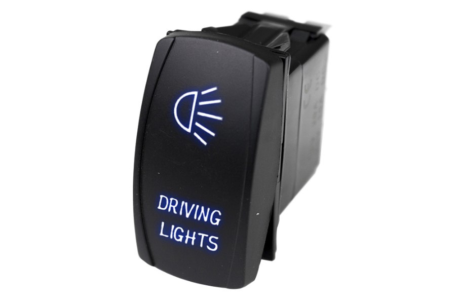 Picture of Race Sport LED Rocker Switch w/ Blue LED Radiance (Driving Lights)