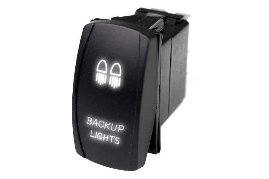 Picture of Race Sport LED Rocker Switch w/ White LED Radiance (Backup Lights)