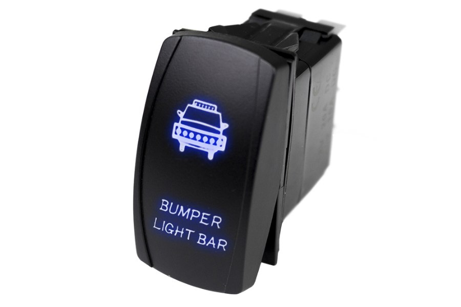 Picture of Race Sport LED Rocker Switch w/ Blue LED Radiance (Bumper Light Bar)