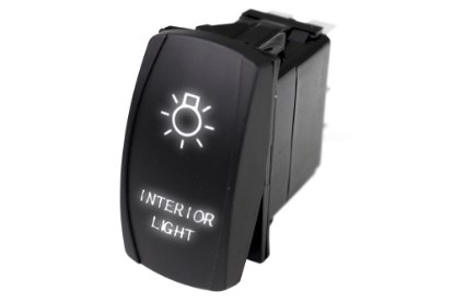 Picture of Race Sport LED Rocker Switch w/ White LED Radiance (Interior Lights)