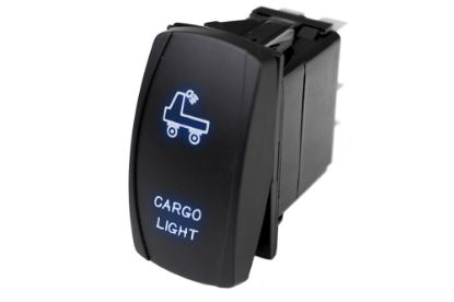 Picture of Race Sport LED Rocker Switch w/ Blue LED Radiance (Cargo Light)