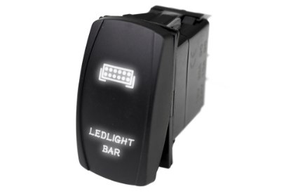 Picture of Race Sport LED Rocker Switch w/ White LED Radiance (LED Light Bar)