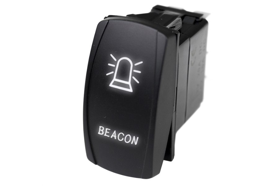 Picture of Race Sport LED Rocker Switch w/ White LED Radiance (Beacon)