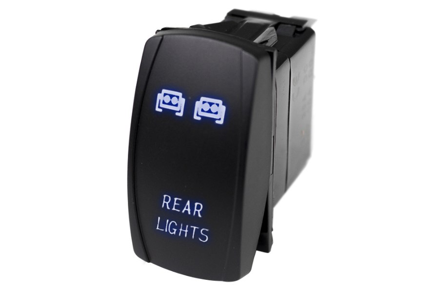 Picture of Race Sport LED Rocker Switch w/ Blue LED Radiance (Rear Lights)