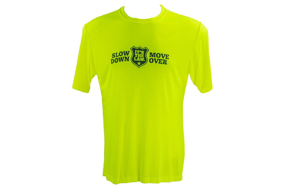 Picture of Zip's Slow Down Move Over Polyester Hi-Vis Shirt