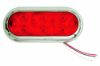 Picture of Red 6-1/2" Oval LED P/T Flange-Mount Light