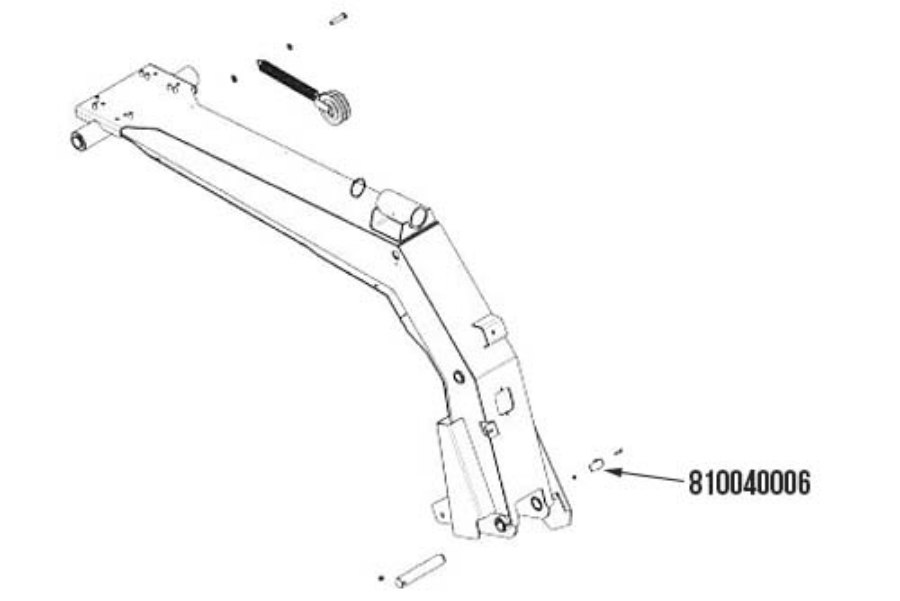Picture of Miller Retaining Angle for Hydraulic Hoses