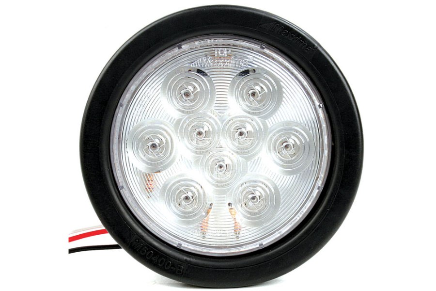 Picture of MAXXIMA LED Round Body Light w/Clear Lens, Red, 4"