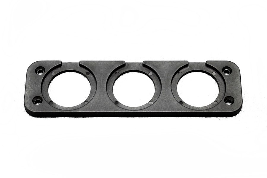 Picture of Race Sport Three Hole Rear Panel Mount for Round Digital Voltage Gauges