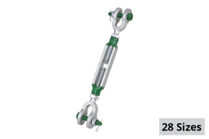 Picture of Green Pin Jaw-Jaw Turnbuckle with Safety Bolt