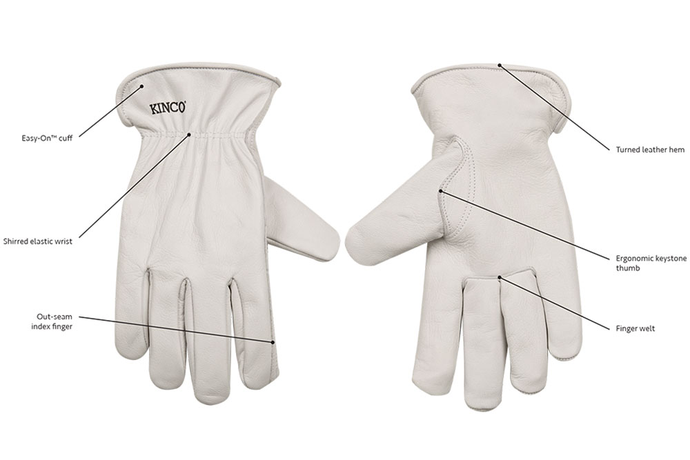 Picture of Kinco Unlined Pearl Grain Goatskin Driver Gloves