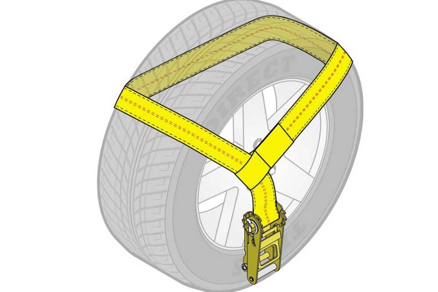 Picture of AW Direct Tow Pro Wheel Lift Tie-Down Strap with Sewn Loop