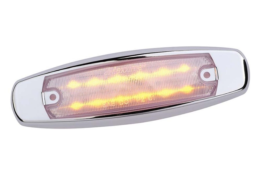 Picture of Maxxima 6" Peterbilt Style Clearance Marker Light w/ Clear Lens and 12 LEDs
