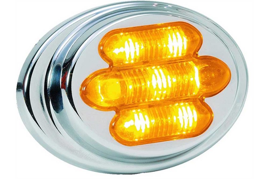 Picture of MAXXIMA Mini Oval LED Clearance Light with Tiered Bezel