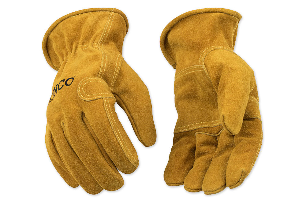 Picture of Kinco Unlined Split Suede Cowhide Driver Gloves with Palm Patch