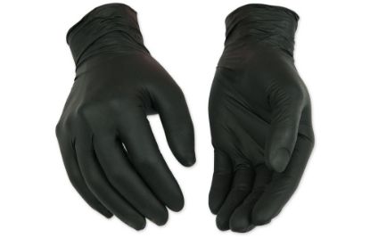 Picture of Kinco Disposable Black Powder-Free 5 Mil Nitrile Gloves