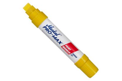 Picture of Markal Pro-Max Yellow Paint Marker with Broad Tip