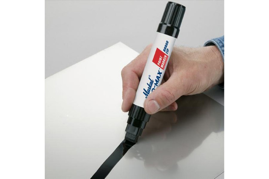 Picture of Markal Pro-Max Yellow Paint Marker with Broad Tip