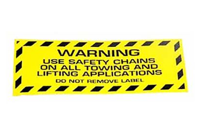 Picture of Miller Industries Safety Chain Warning Decal