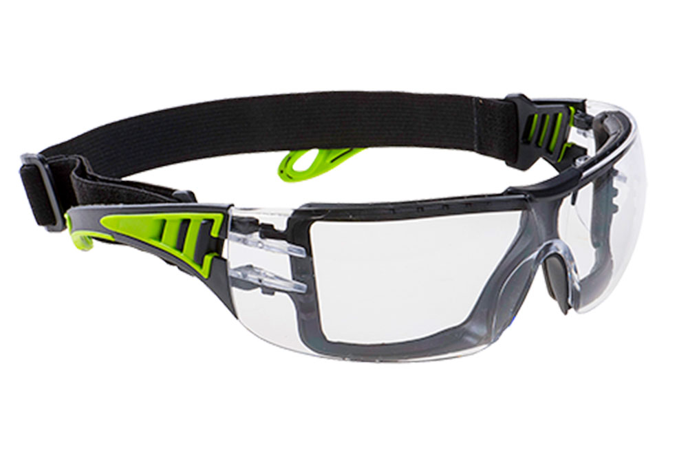 Picture of Portwest Tech Look Plus Safety Glasses, Clear or Smoke