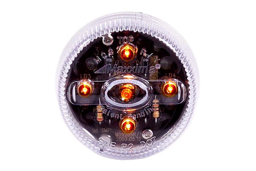 Picture of Maxxima 2" Round Clearance Marker Light w/ Clear Lens and 5 LEDs