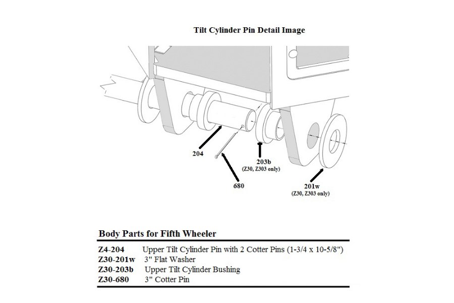 Picture of Zacklift Z303 Fifth Wheel Cotter Pin 3"