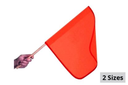 Picture of Dicke Safety Products Mesh Flag w/ Wood Staff