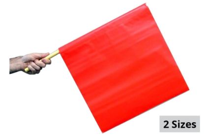 Picture of Dicke Safety Products Solid Vinyl Flag w/ Wood Staff