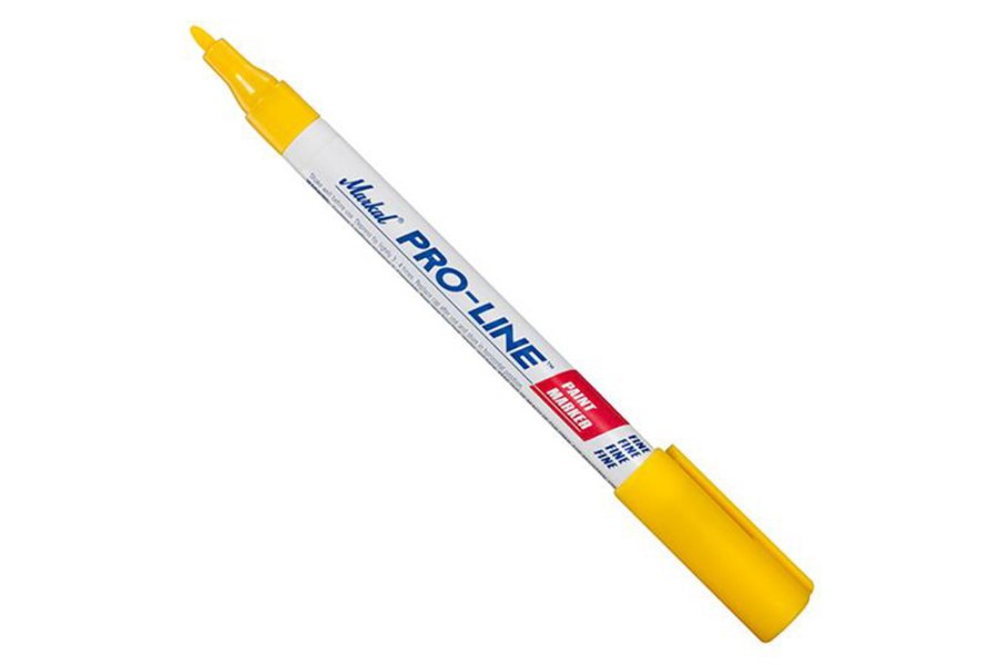 Picture of Markal Pro-Line Yellow Paint Marker with Fine Point