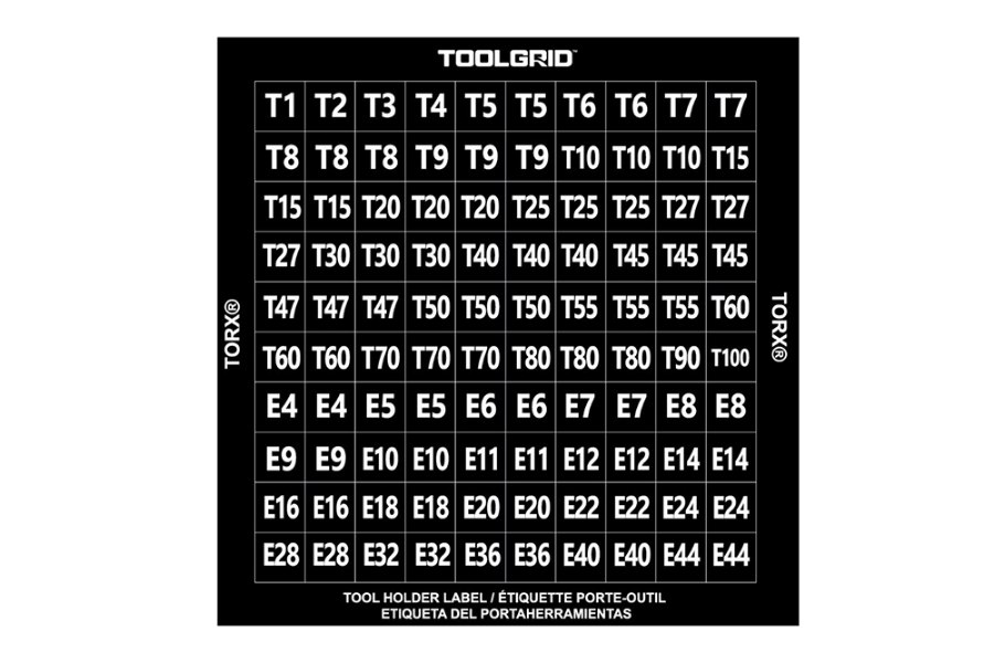 Picture of CTech Tool Grid Identification Labels