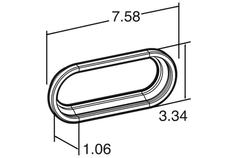 Picture of Truck-Lite 2x6" Open Back Grommet