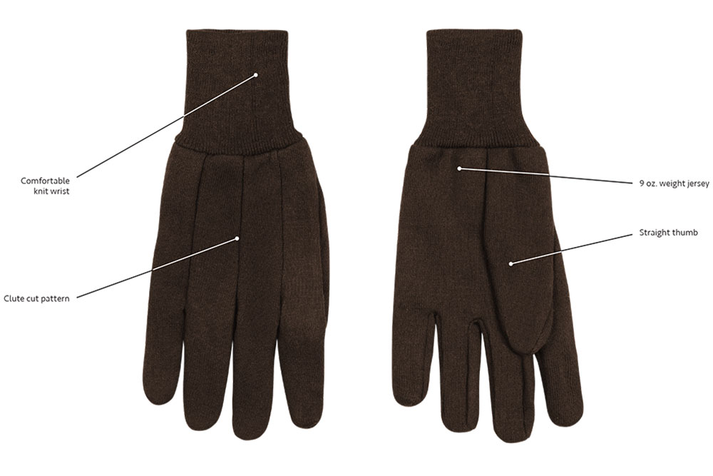 Picture of Kinco Brown Jersey Work Gloves