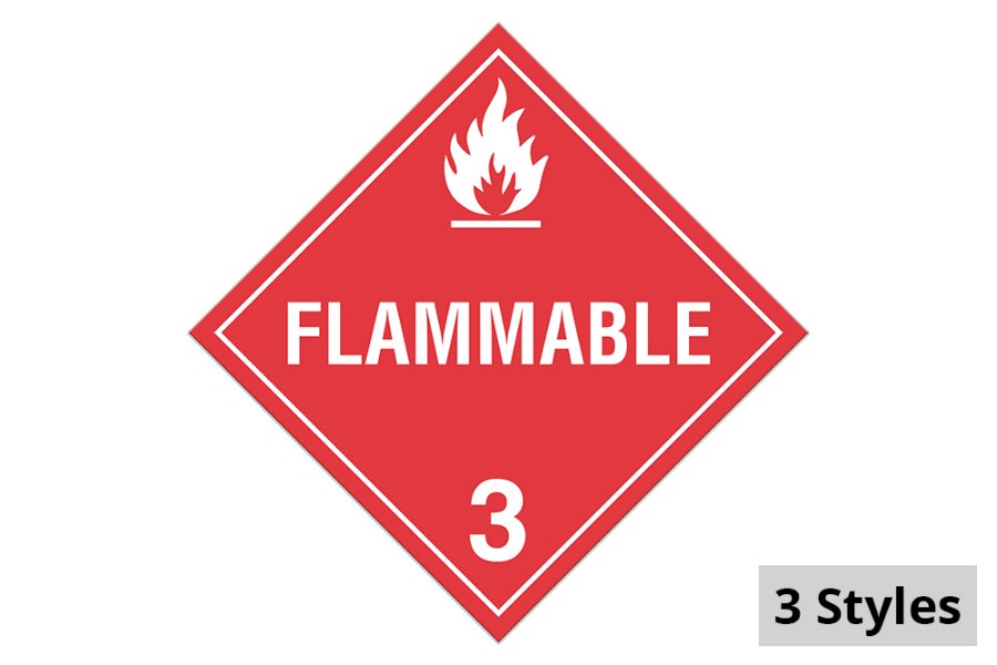 Picture of INCOM Class 3 Flammable Liquids Placard