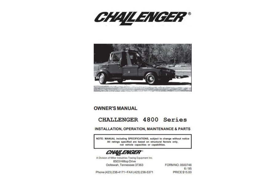 Picture of Manual, Challenger 4800