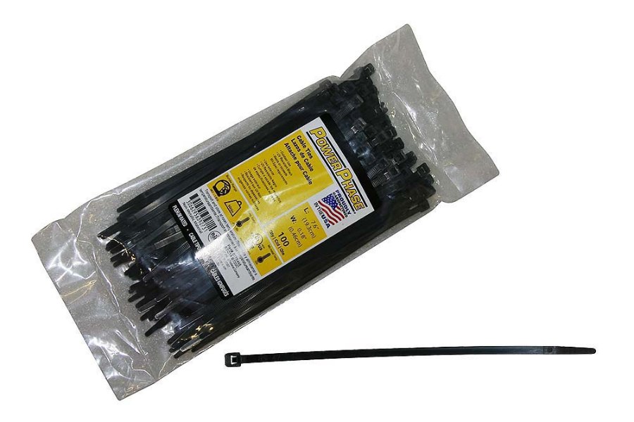 Picture of Cable Tie, Black, 7.6"