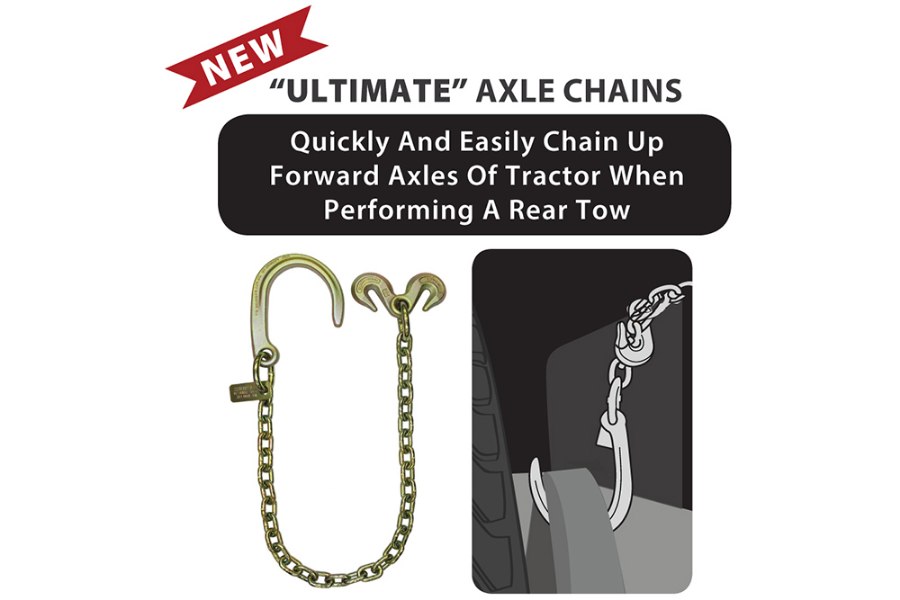 Picture of B/A Products Ultimate Axle Chain w/ 8" J and Grab Hooks G70 5/16" x 3'