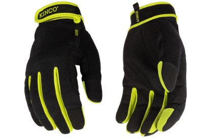 Picture of Kinco Pro Black Synthetic With Pull Strap Gloves