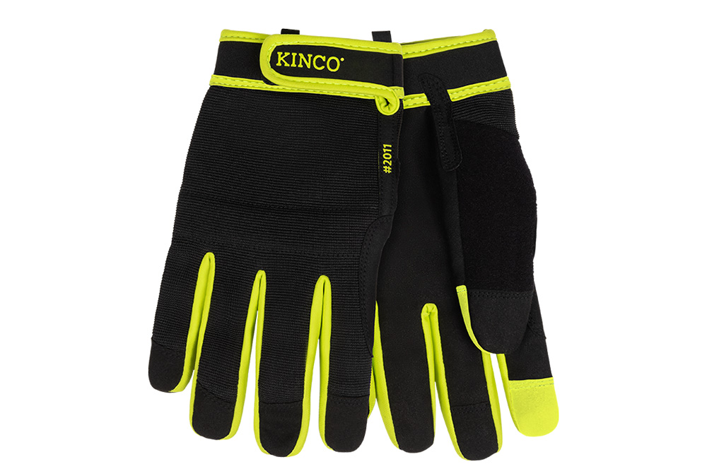 Picture of Kinco Pro Black Synthetic With Pull Strap Gloves