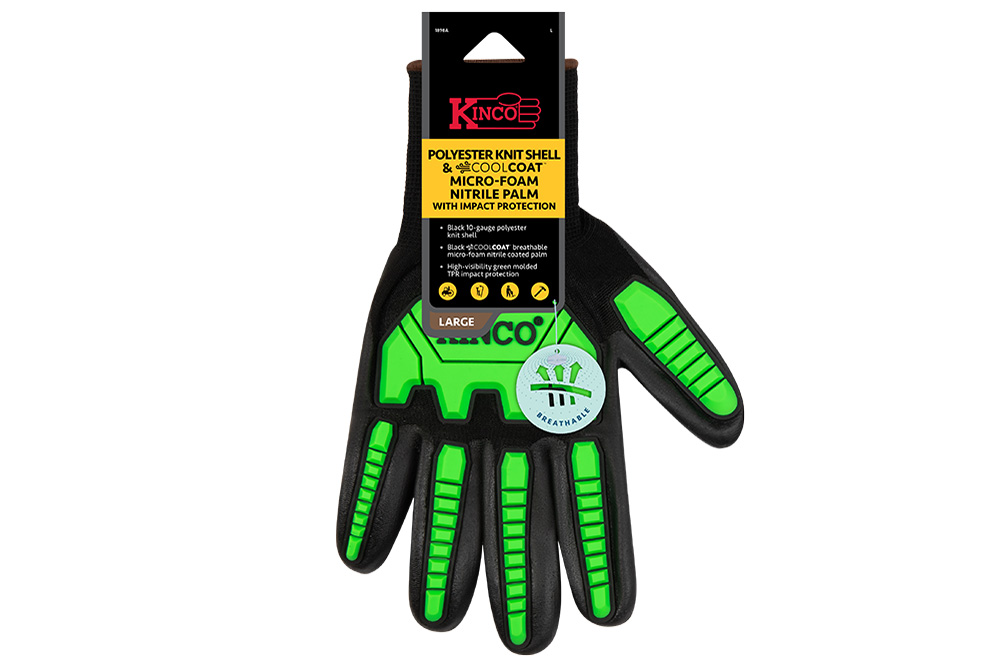 Picture of Kinco Polyester Knit Shell & Coolcoat Gloves with Impact Protection