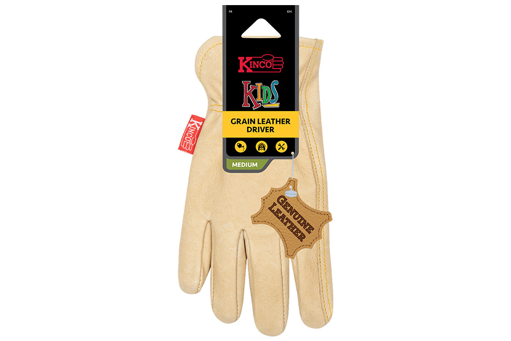 Picture of Kinco Kids' Grain Leather Driver Gloves