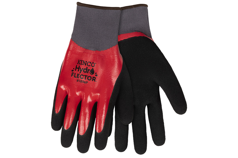 Picture of Kinco HydroFlector Waterproof Poly Kint Shell & Double Coated Nitrile Gloves