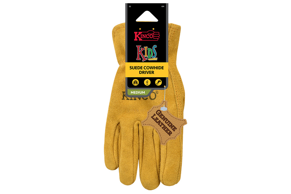 Picture of Kinco Kids' Suede Cowhide Driver Gloves