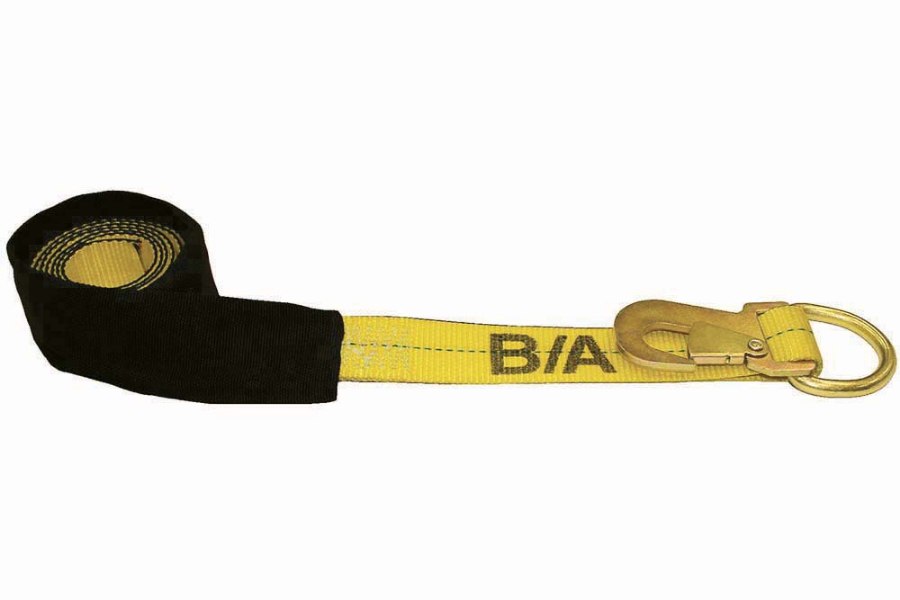 Picture of B/A Products Wheel Lift Strap w/ Flat Snap Hook, D-Ring and Cordura Sleeve