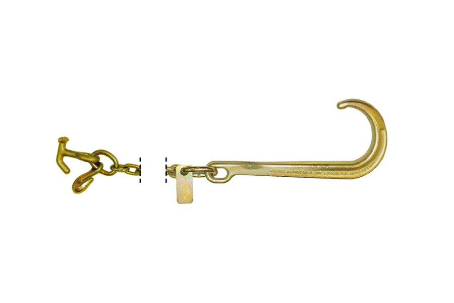 Picture of B/A J-Chain Assembly with Classic Style 15" J-Hook, Grab and Hammerhead T-J Combo Hooks, 10'