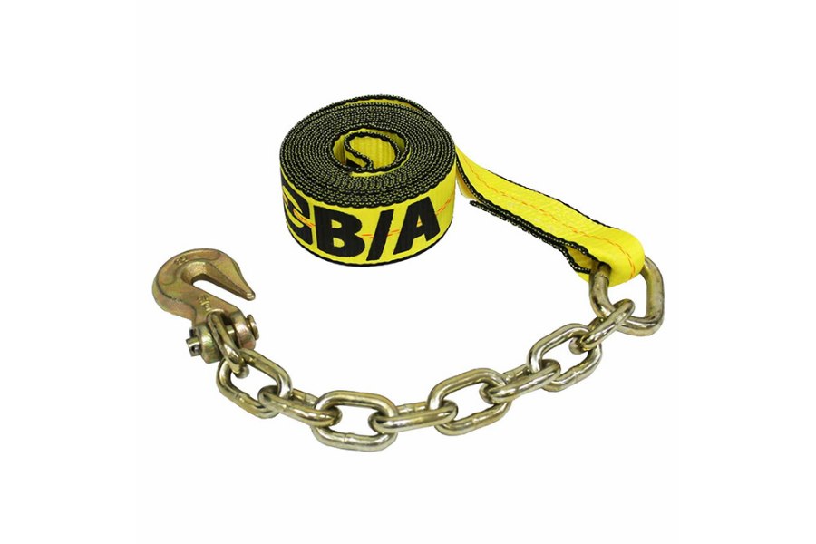 Picture of B/A Products Tie-Down Strap with Chain and Grab Hook - 14'