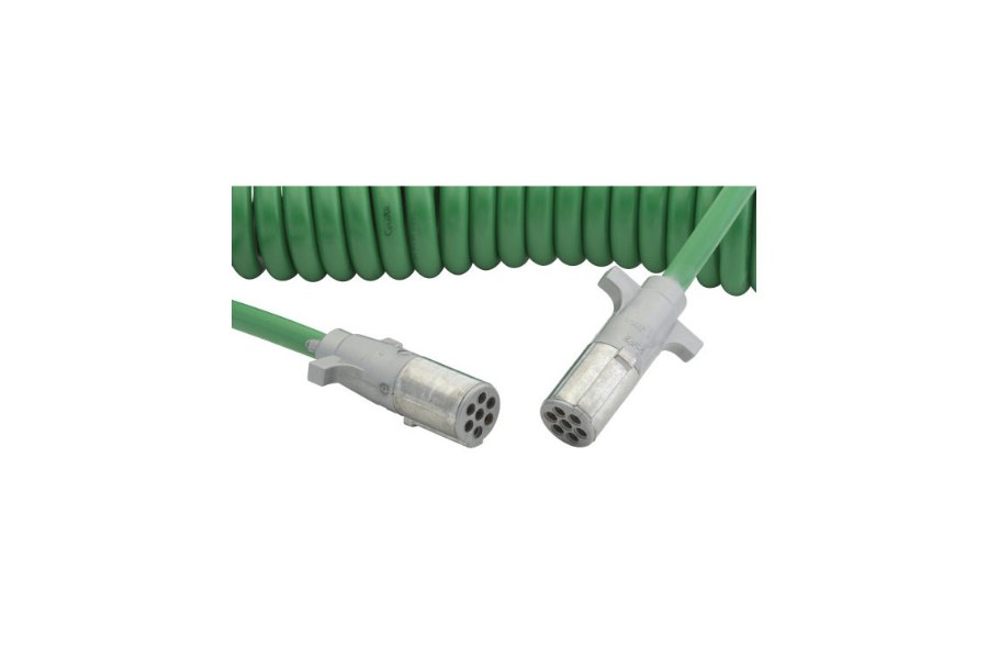 Picture of Grote Premium Trailer Coil Cord-15' Green-ABS-1/8,2/10/4/12