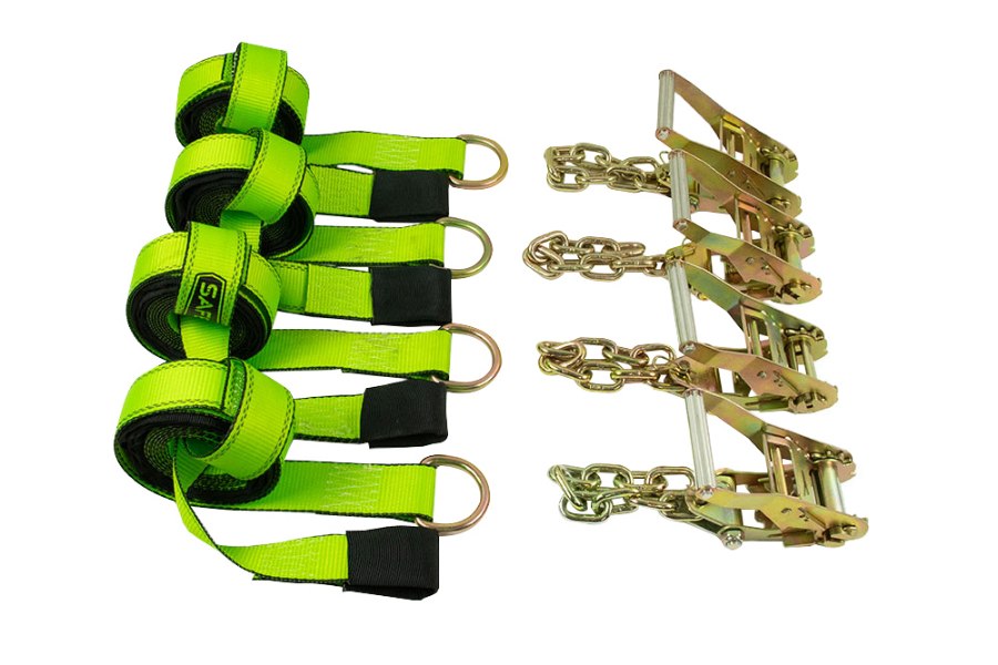 Picture of SafeAll 4 Point Tie-Down Assembly with Basket Straps